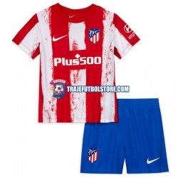 Camiseta 1ª Atlético Madrid Niño 2021-2022 Manga Corta