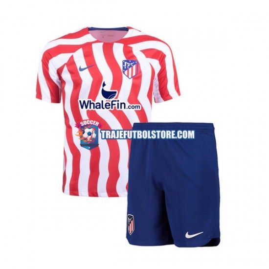 Camiseta 1ª Atlético Madrid Niño 2022-2023 Manga Corta