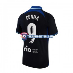 Camiseta 2ª Atlético Madrid Matheus Cunha 9 Hombre 2022-2023 Manga Corta