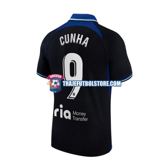 Camiseta 2ª Atlético Madrid Matheus Cunha 9 Hombre 2022-2023 Manga Corta