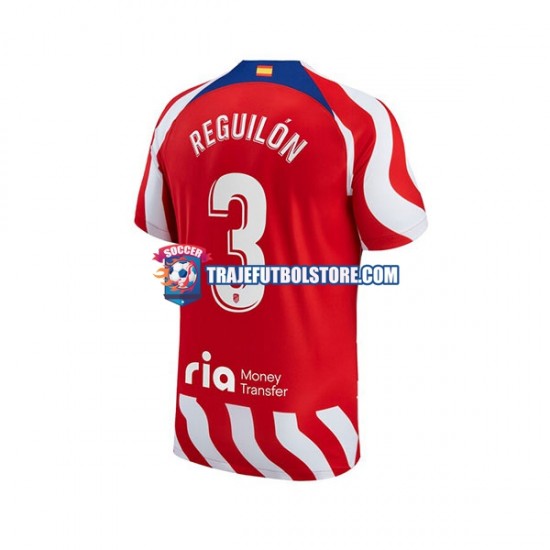 Camiseta 1ª Atlético Madrid Sergio Reguilon 3 Hombre 2022-2023 Manga Corta