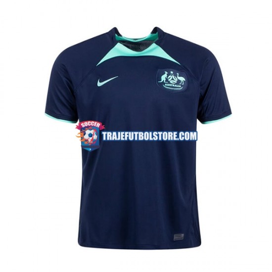 Camiseta 2ª Australia Hombre Copa Mundial 2022 Manga Corta