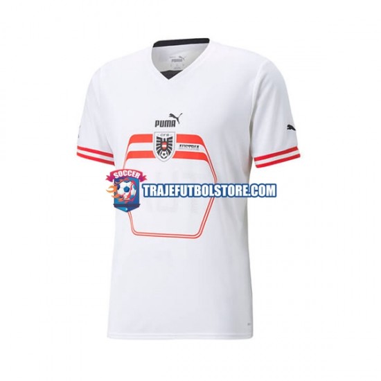 Camiseta 2ª Austria Hombre 2022 Manga Corta