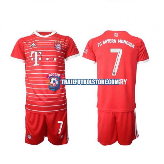 Camiseta 1ª Bayern de Múnich Gnabry 7 Niño 2022-2023 Manga Corta