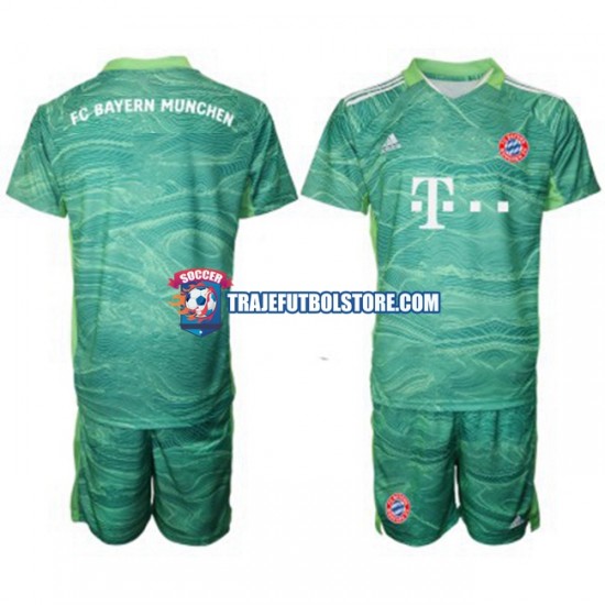 Camiseta 3ª Bayern de Múnich Portero Niño 2021-2022 Manga Corta