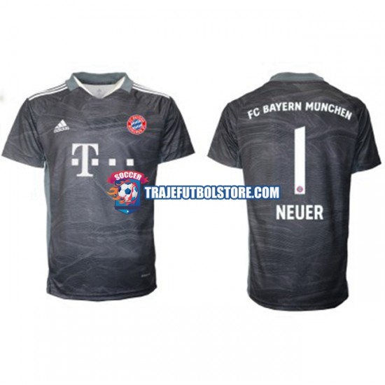 Camiseta 2ª Bayern de Múnich Manuel Neuer 1 Portero Hombre 2021-2022 Manga Corta