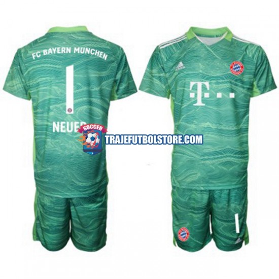 Camiseta 3ª Bayern de Múnich Manuel Neuer 1 Portero Niño 2021-2022 Manga Corta