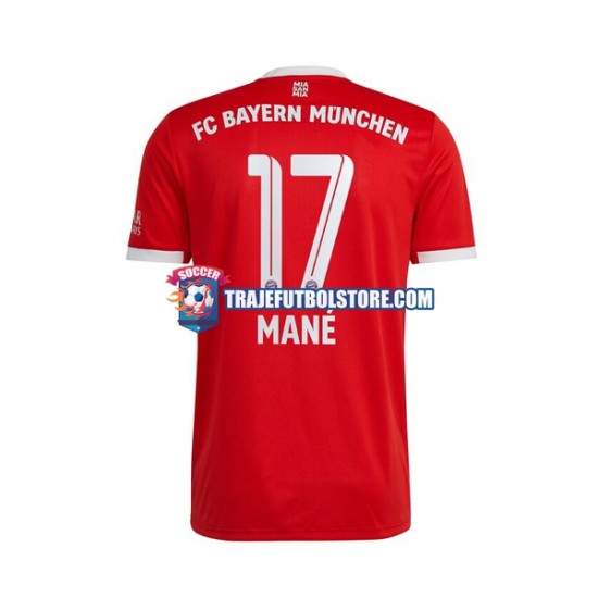 Camiseta 1ª Bayern de Múnich Sadio Mane 17 Hombre 2022-2023 Manga Corta
