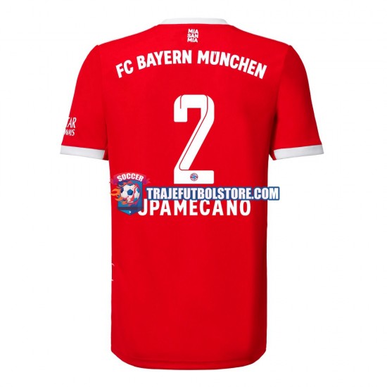 Camiseta 1ª Bayern de Múnich Upamecano 2 Hombre 2022-2023 Manga Corta