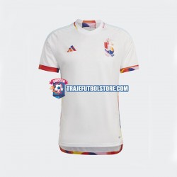 Camiseta 2ª Bélgica Hombre Copa Mundial 2022 Manga Corta
