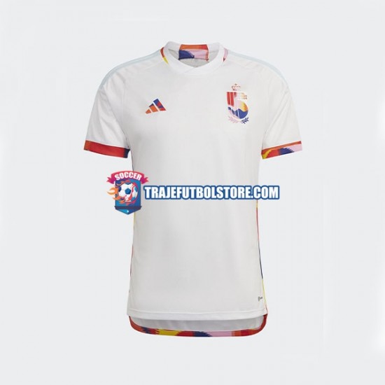 Camiseta 2ª Bélgica Hombre Copa Mundial 2022 Manga Corta