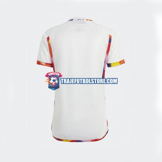 Camiseta 2ª Bélgica Hombre Copa Mundial 2022 Manga Corta