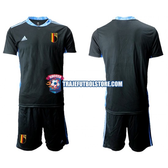 Camiseta 1ª Bélgica Euro 2020 Portero Niño Manga Corta