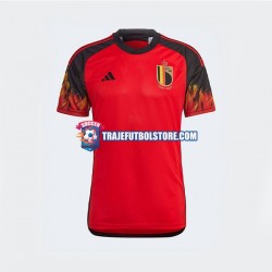 Camiseta 1ª Bélgica Hombre Copa Mundial 2022 Manga Corta