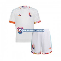 Camiseta 2ª Bélgica Niño Copa Mundial 2022 Manga Corta