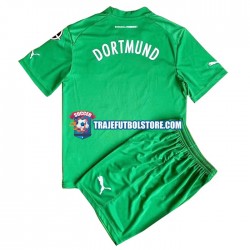 Camiseta 2ª Borussia Dortmund Portero Niño 2022-2023 Manga Corta