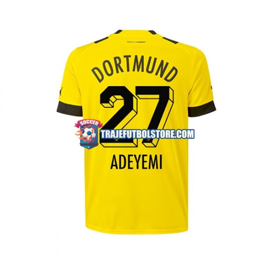 Camiseta 1ª Borussia Dortmund Karim Adeyemi 27 Hombre 2022-2023 Manga Corta