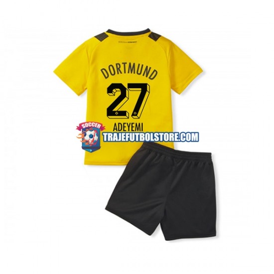 Camiseta 1ª Borussia Dortmund Karim Adeyemi 27 Niño 2022-2023 Manga Corta