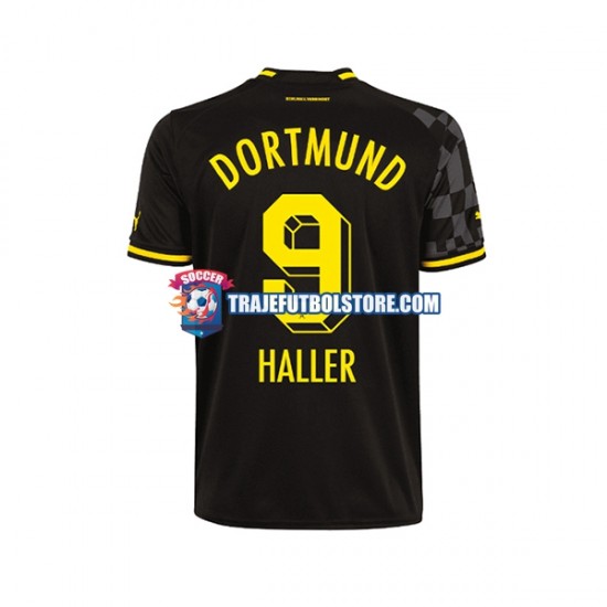 Camiseta 2ª Borussia Dortmund Sebastien Haller 9 Hombre 2022-2023 Manga Corta