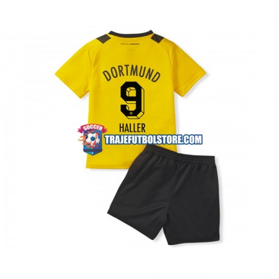 Camiseta 1ª Borussia Dortmund Sebastien Haller 9 Niño 2022-2023 Manga Corta
