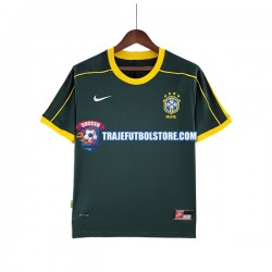 Camiseta 2ª Brasil Portero Retro Hombre 1998 Manga Corta