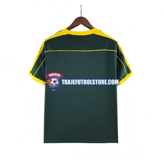 Camiseta 2ª Brasil Portero Retro Hombre 1998 Manga Corta