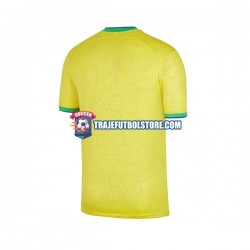 Camiseta 1ª Brasil Hombre Copa Mundial 2022 Manga Corta