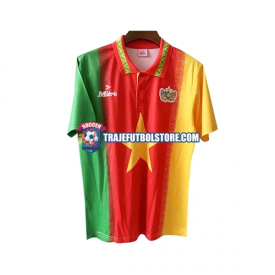 Camiseta 1ª Camerún Retro Hombre 1994 Manga Corta