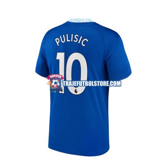 Camiseta 1ª Chelsea Christian Pulisic 10 Hombre 2022-2023 Manga Corta