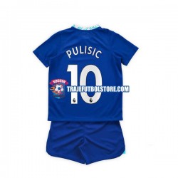Camiseta 1ª Chelsea Christian Pulisic 10 Niño 2022-2023 Manga Corta