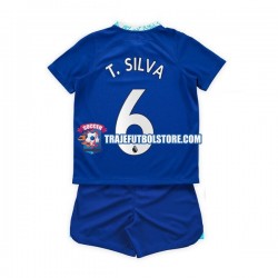 Camiseta 1ª Chelsea T. Silva 6 Niño 2022-2023 Manga Corta