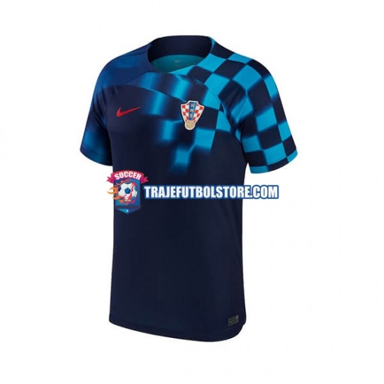 Camiseta 2ª Croacia Hombre Copa Mundial 2022 Manga Corta