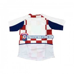 Camiseta 1ª Croacia Hombre 2002 Manga Corta