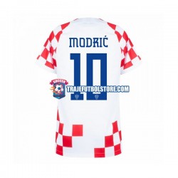 Camiseta 1ª Croacia Modrić 10 Hombre Copa Mundial 2022 Manga Corta