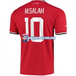 Camiseta 1ª Egipto M.Salah 10 Hombre 2022 Manga Corta