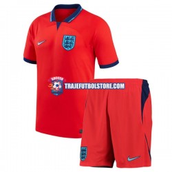Camiseta 2ª Inglaterra Niño Copa Mundial 2022 Manga Corta