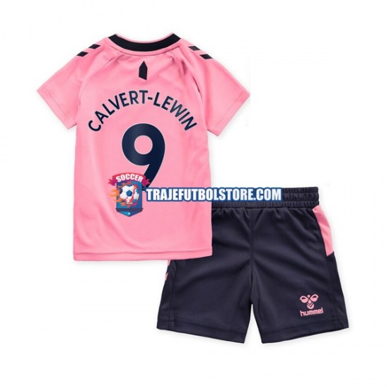 Camiseta 2ª Everton Calvert-Lewin 9 Niño 2022-2023 Manga Corta