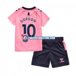 Camiseta 2ª Everton Gordon 10 Niño 2022-2023 Manga Corta