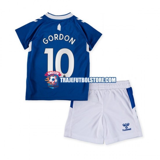 Camiseta 1ª Everton Gordon 10 Niño 2022-2023 Manga Corta