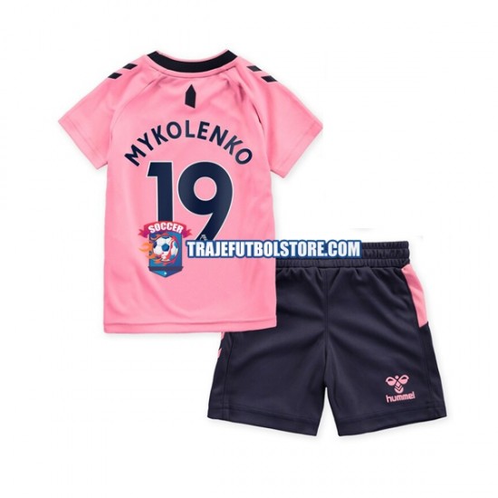 Camiseta 2ª Everton Mykolenko 19 Niño 2022-2023 Manga Corta