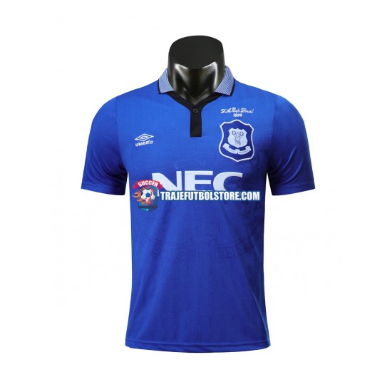 Camiseta 1ª Everton 1995 Retro Hombre Manga Corta