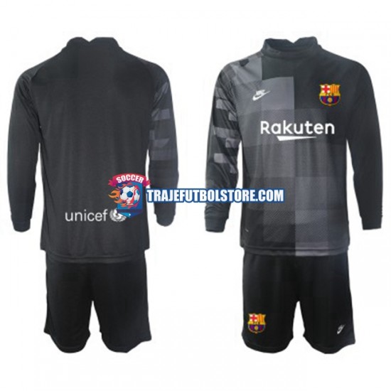 Camiseta 2ª FC Barcelona Portero Niño 2021-2022 ML