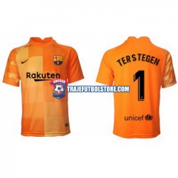 Camiseta 1ª FC Barcelona Ter Stegen 1 Portero Hombre 2021-2022 Manga Corta