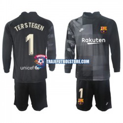 Camiseta 2ª FC Barcelona Ter Stegen 1 Portero Niño 2021-2022 ML