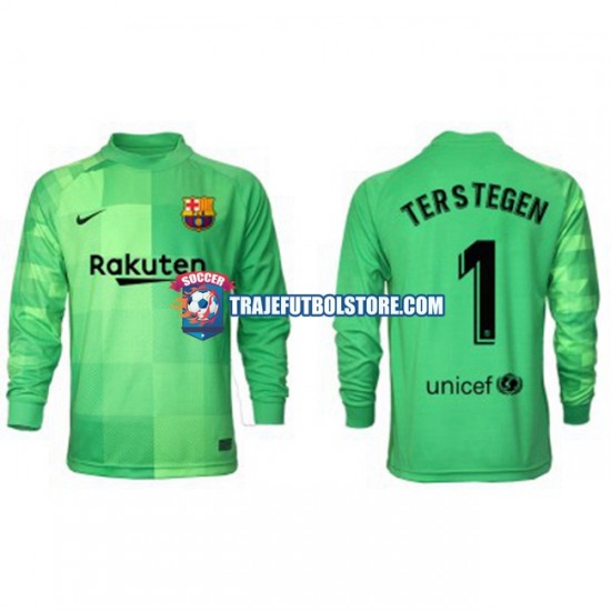 Camiseta 3ª FC Barcelona Ter Stegen 1 Portero Hombre 2021-2022 ML