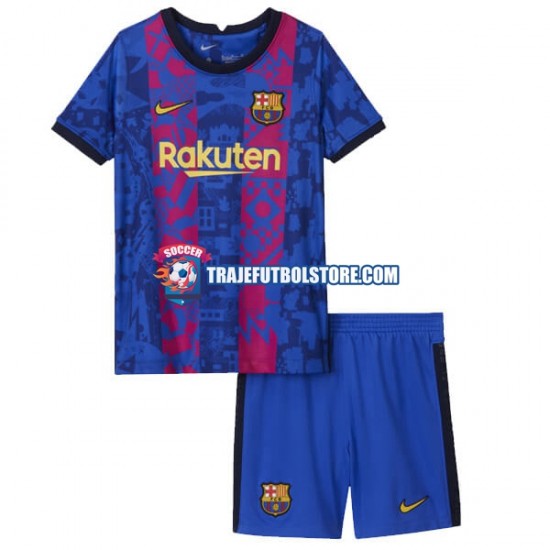 Camiseta 3ª FC Barcelona Niño 2021-2022 Manga Corta
