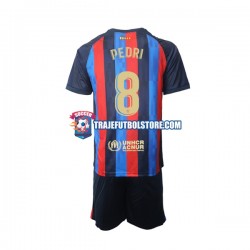 Camiseta 1ª FC Barcelona Pedri 8 Niño 2022-2023 Manga Corta
