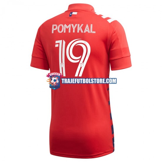 Camiseta 1ª FC Dallas Paxton Pomykal 19 2021 Hombre Manga Corta