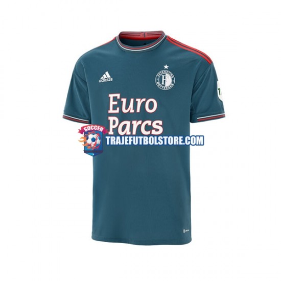 Camiseta 2ª Feyenoord Rotterdam Hombre 2022-2023 Manga Corta