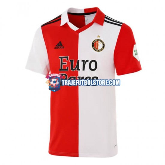 Camiseta 1ª Feyenoord Rotterdam Hombre 2022-2023 Manga Corta